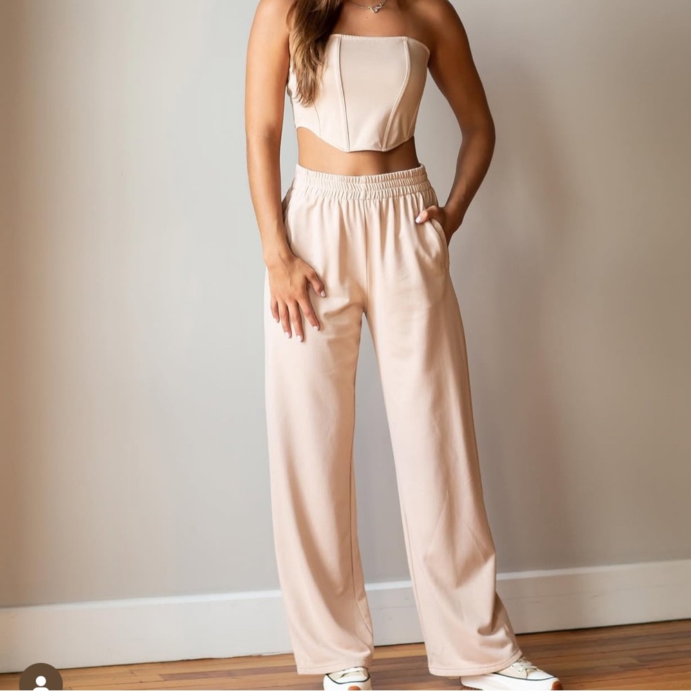 Women's Cream Set (top and pants)